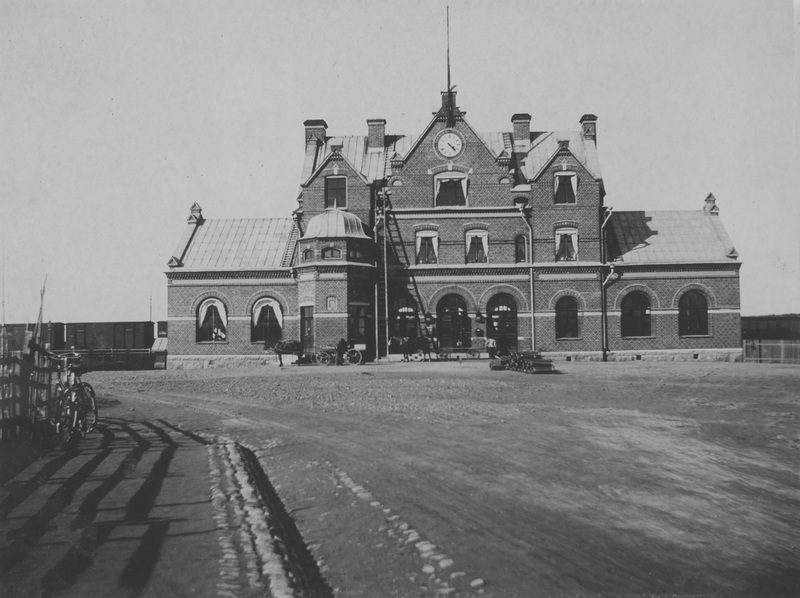 Järnvägsstation Umeå 10 juni 1899