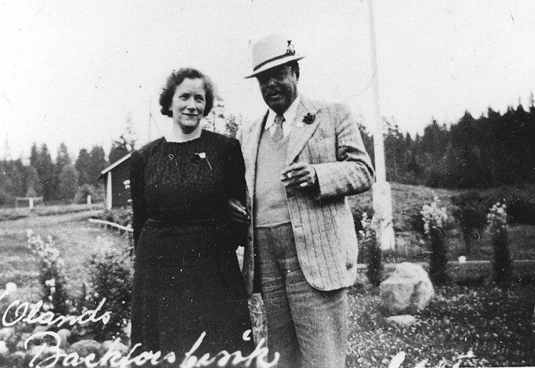 Verner Oland och Ingeborg Jonasson, Backfors.