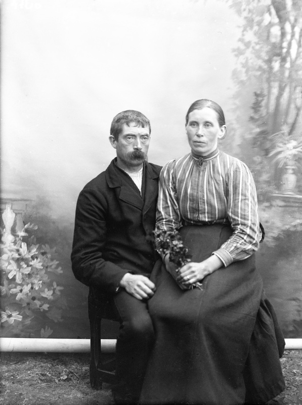 Otto Grundström med fru Matilda född Sorsén, Na...