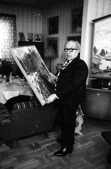 Gösta Skoglund på sin 75-års dag den 29/1 1978.