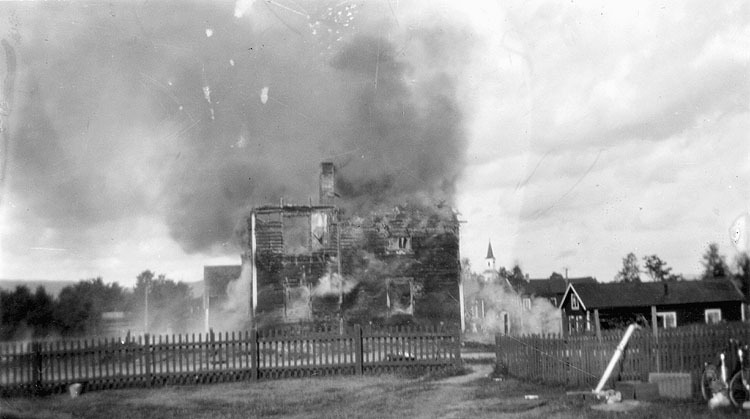 Marklundska branden den 2/8 1933.