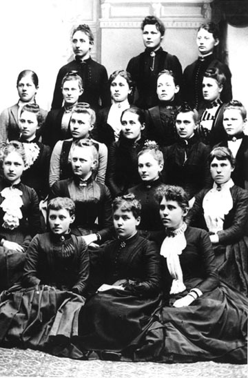 Folkskolelärarinnor och småskolelärarinnor 1891...