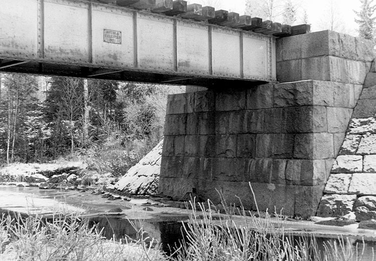 Järnvägsbron. Motala verkstad 1925 över Gammhem...