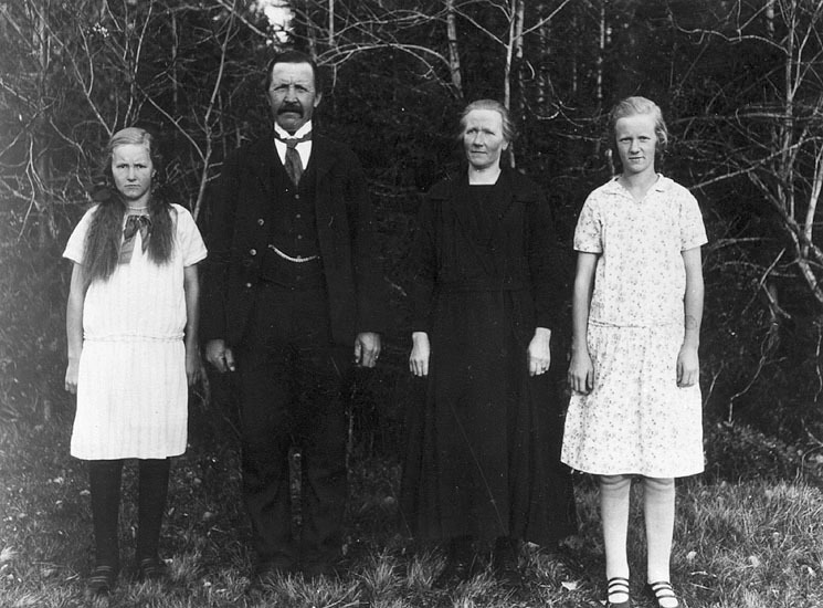 Familjen Lars Lindström, Ultervattnet, år 1925.