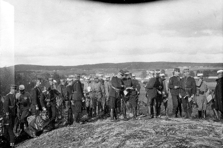 Regementena I 20. Fälttjänstövning 1905.