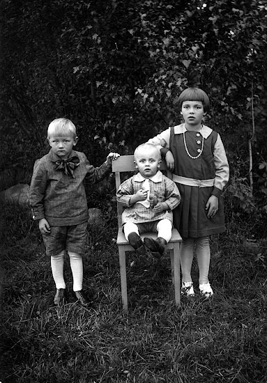 Olof Wiklunds barn, från vänster Rune Wiklund T...