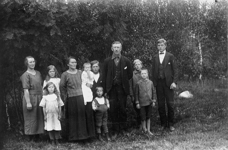 Johan Grundström med familj.