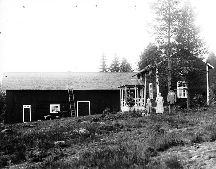 Anton Lundströms gård i Skurträsk. Anna Lundstr...