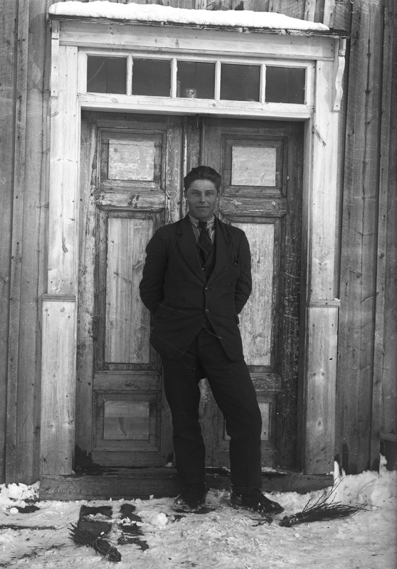Helmer Nilsson i Silverberg. Foto omkring 1925.
