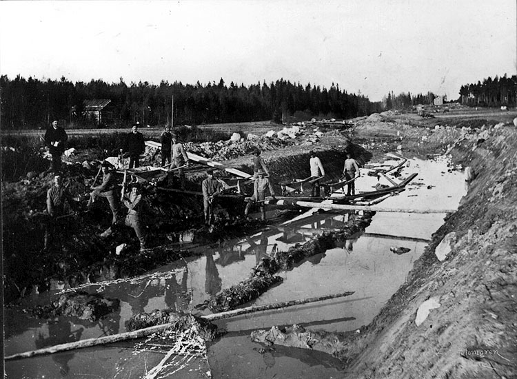Ratuträskets utgrävning, 1895.
