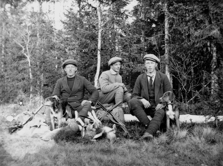 Ernst Strandberg, Konrad Eriksson och John Ande...