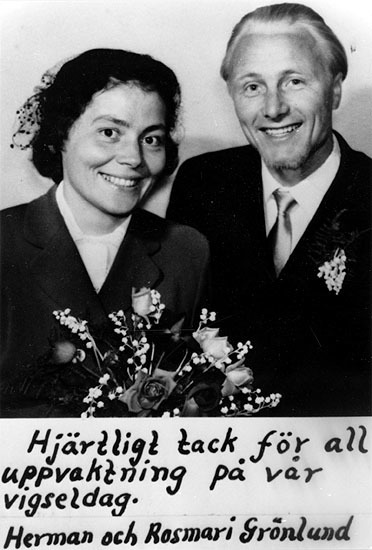 Herman Grönlund och hustrun Rosmari. Son till O...