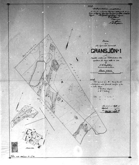 Karta över Gransjön nummmer 1 1830.