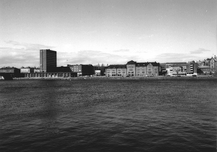 Umeå stad och älven från Teg.