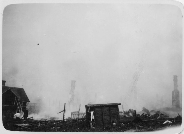 Vilhelmina. Branden 1921.