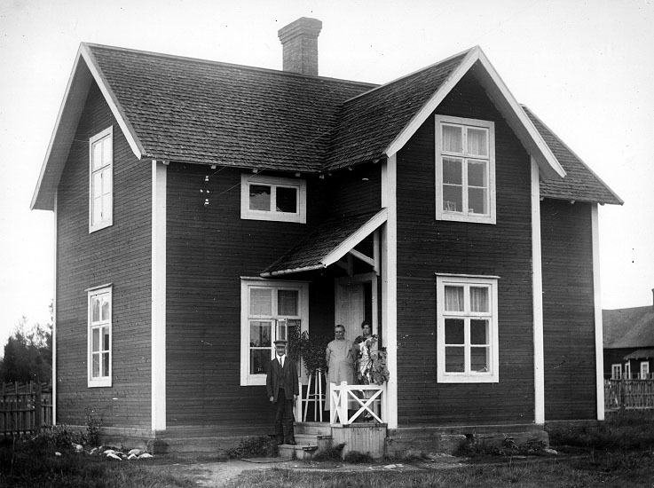 Johan A Anderssons gård, Kalvträsk Juli 1928.