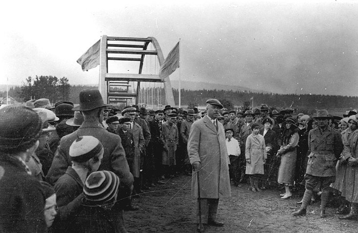 Nils Persson. Vägdagarna 1933. Ottonträskbronsi...