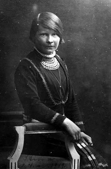 Kristina Sjulsson, Stina 24 år, 1919, gift med ...