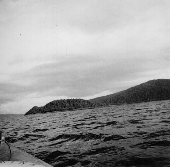 Trumholmen i Kultsjön, 1945.