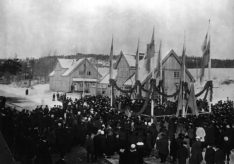 Invigning av Vilhelmina järnvägsstation 16 febr...