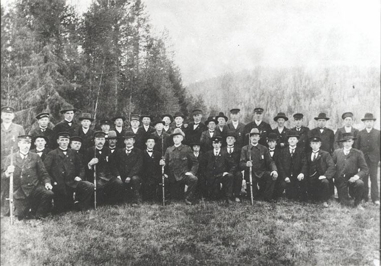 Statsprisskjutning Granö 1905. Sirapsgrändan ba...