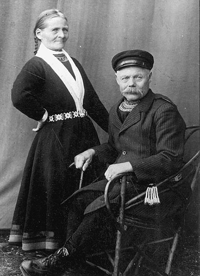 Jon och Anna Stina Klemmet. Aktiva renskötare. ...