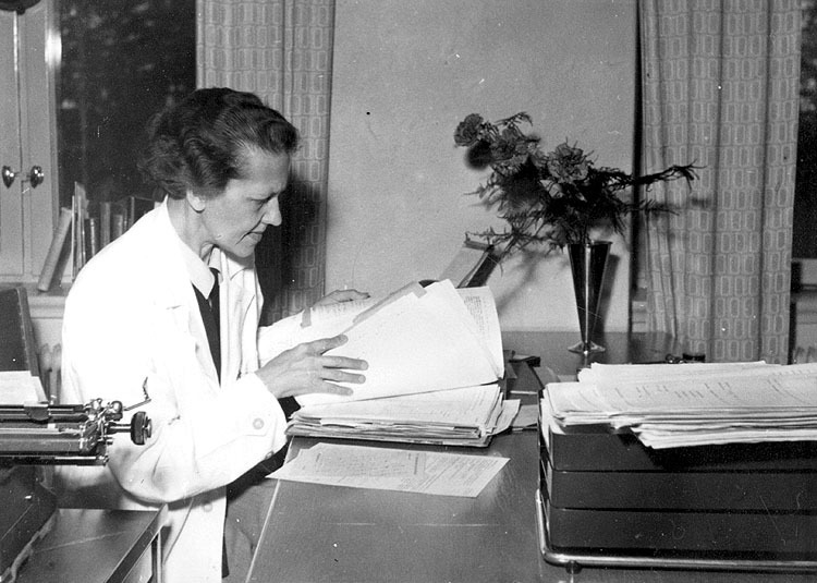 Hällnäs sanatorium. Dr Sanders omkring 1950