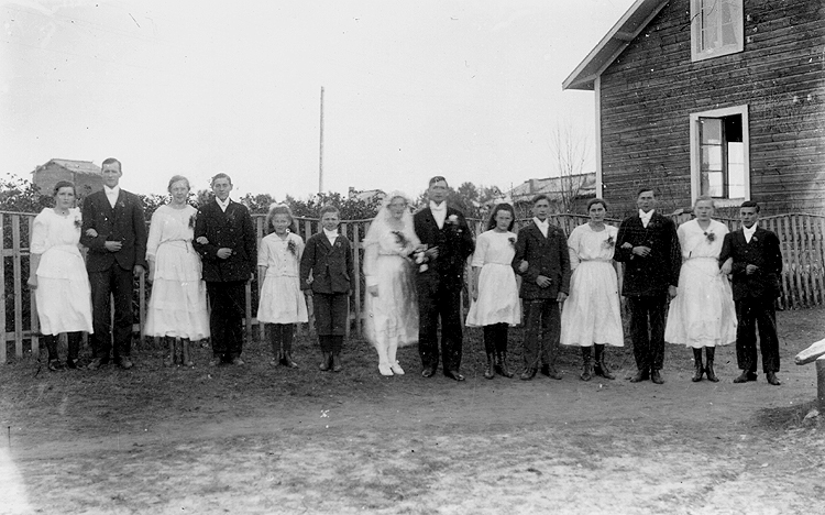 Edla Jönssons och Seth Öbergs bröllop. 