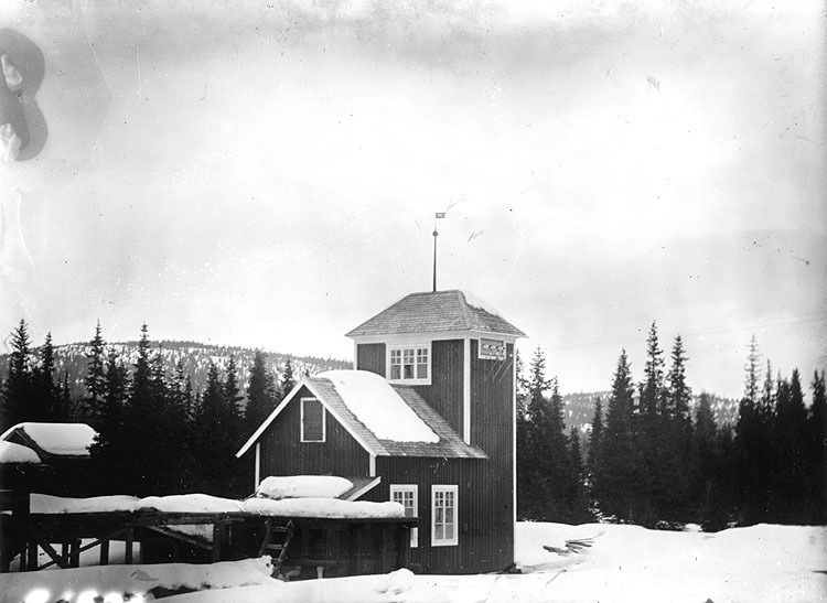 Kraftstationen i Bockträsk. Färdigbyggd 1923.