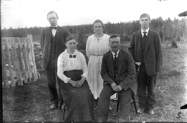 Anders Oskar Anderssons familj 1922 eller 1923....