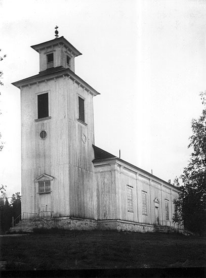 Vilhelmina kyrka före 1923.