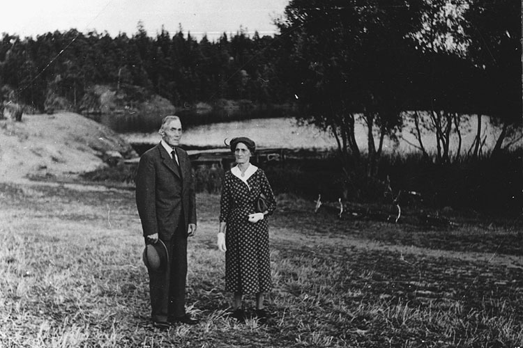 Gustaf Forsberg och hans hustru Hedda.