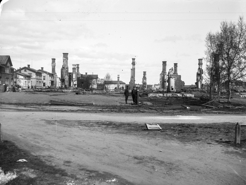 Umeå stad efter branden 1912