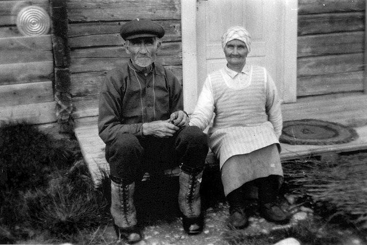 Erik Anton Sjödin och hans hustru i Ulvoberg.
