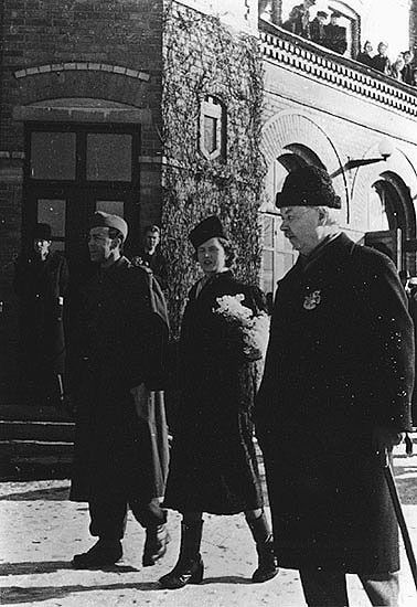Skid-SM 1941. Prins Gustav Adolf och prinsessan...