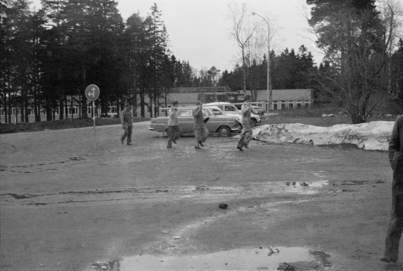 Parkeringsplats 1967-68.