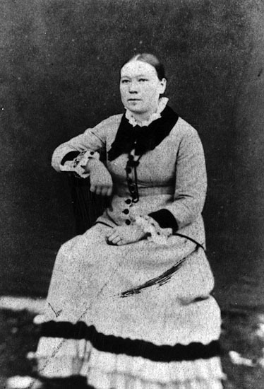Paulina Svensson, född Viklund, 1855.