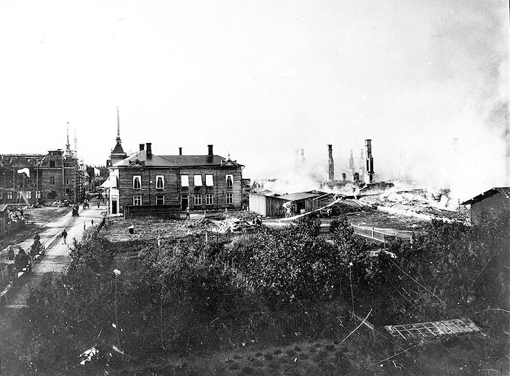 Lycksele stads brand 1897.