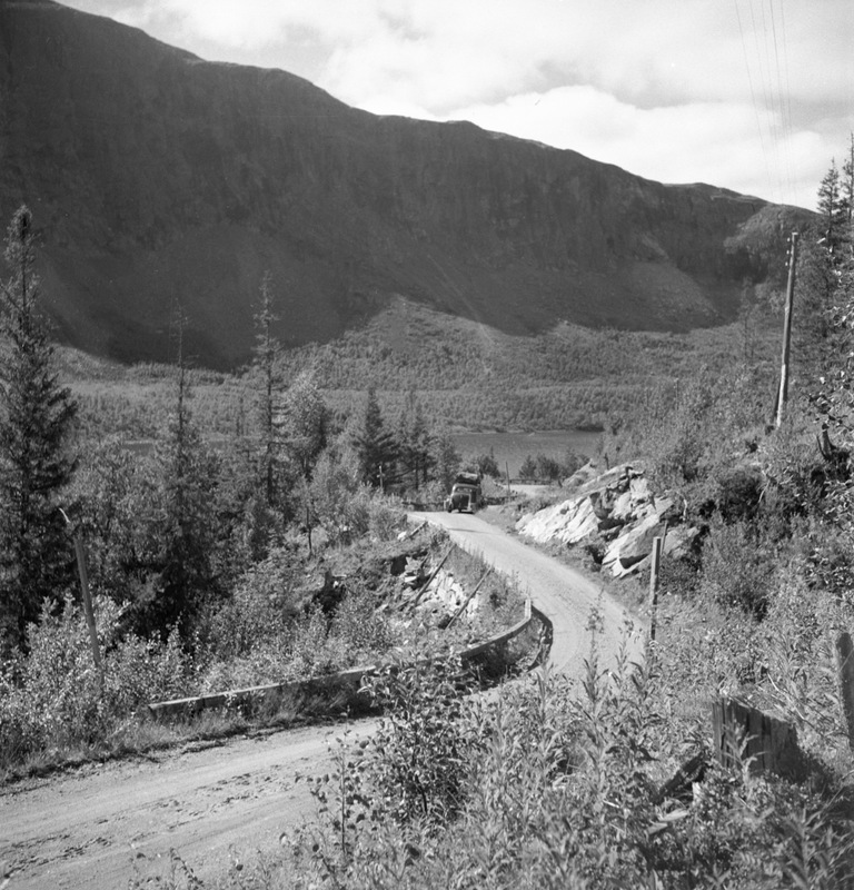 Vägen mellan Kittelfjäll och Fättjaur 1945
