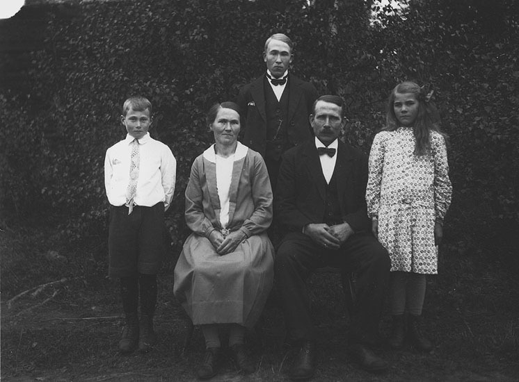 Familjen August Lundgren Lill-Vännäs, Bjurholm.