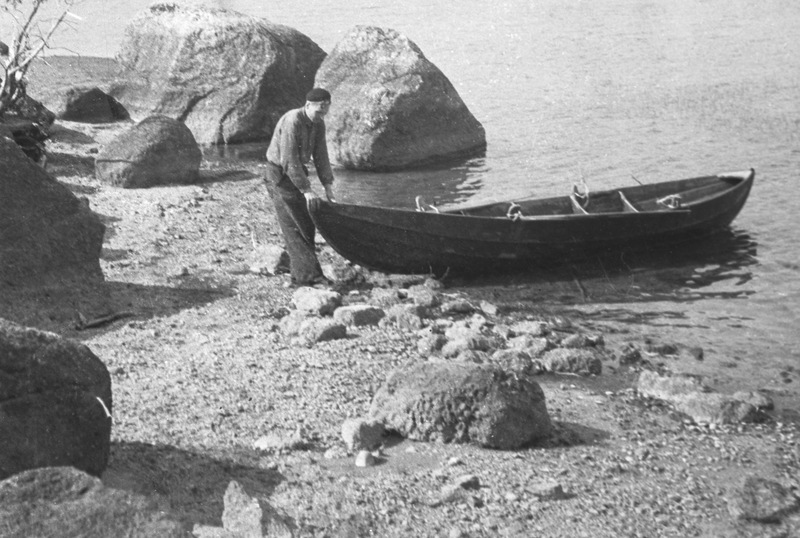 Hjukensjöns strand Åmsele 1936
