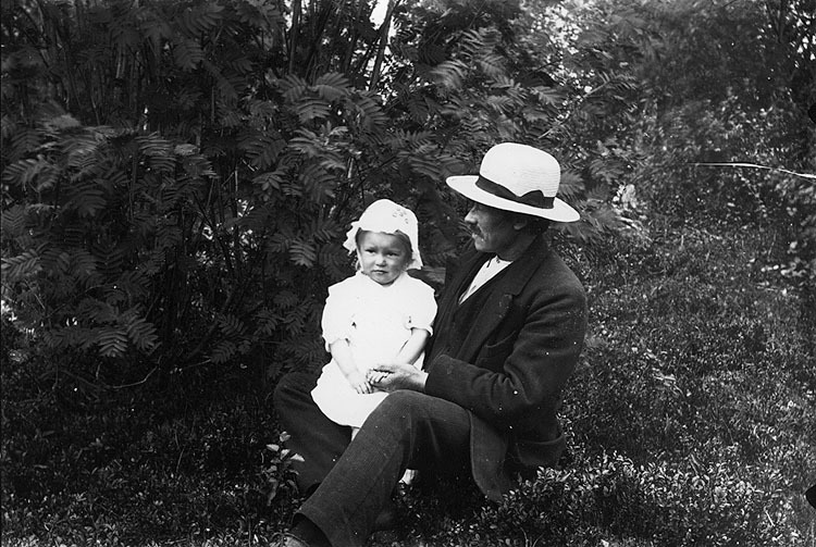 Frans Eriksson med dotter.