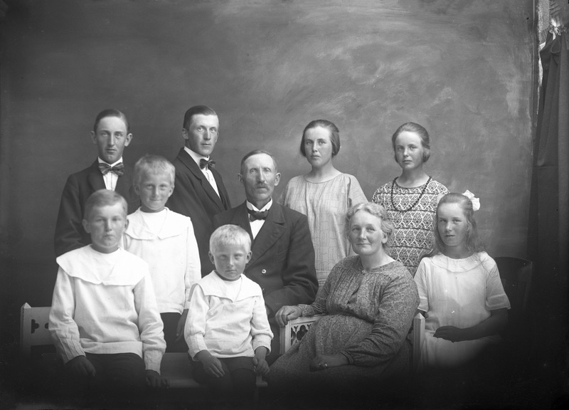 Johan Olof Hörnlund med familj.