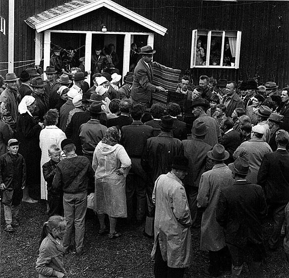 Auktion hos Anders Risberg, Risträsk, 1959.