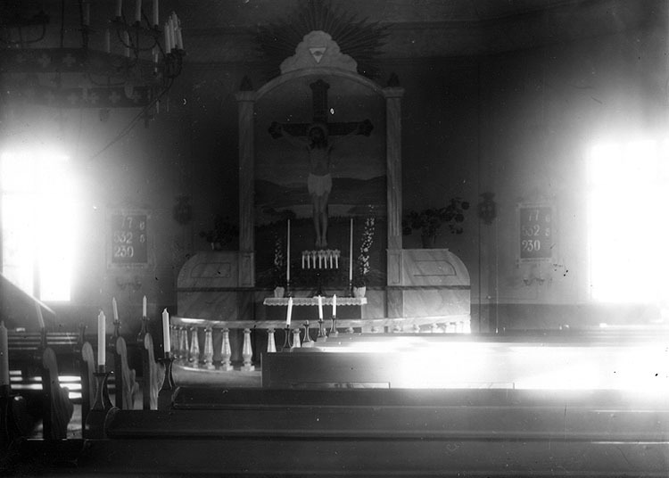 Altartavlan i Kalvträsks kyrka.