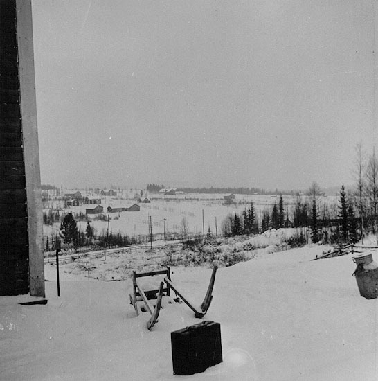 Vinterbild från Skansholm, 1945.