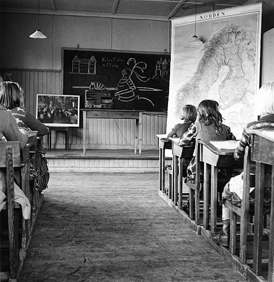 Klass 4 i Skansholm, 1945.