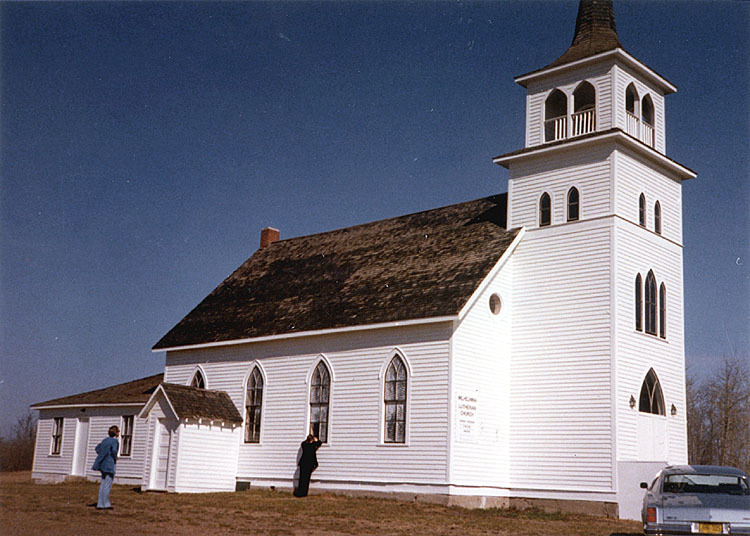 Alberta Hay Lakes. Wilhelmina Lutherska kyrka. ...