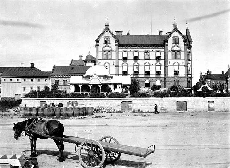 Omkring 1914. Stora Hotellet med terassen från ...