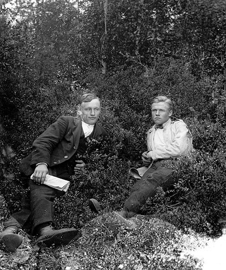 Från vänster Axel Lindgren och Emil Lindqvist.